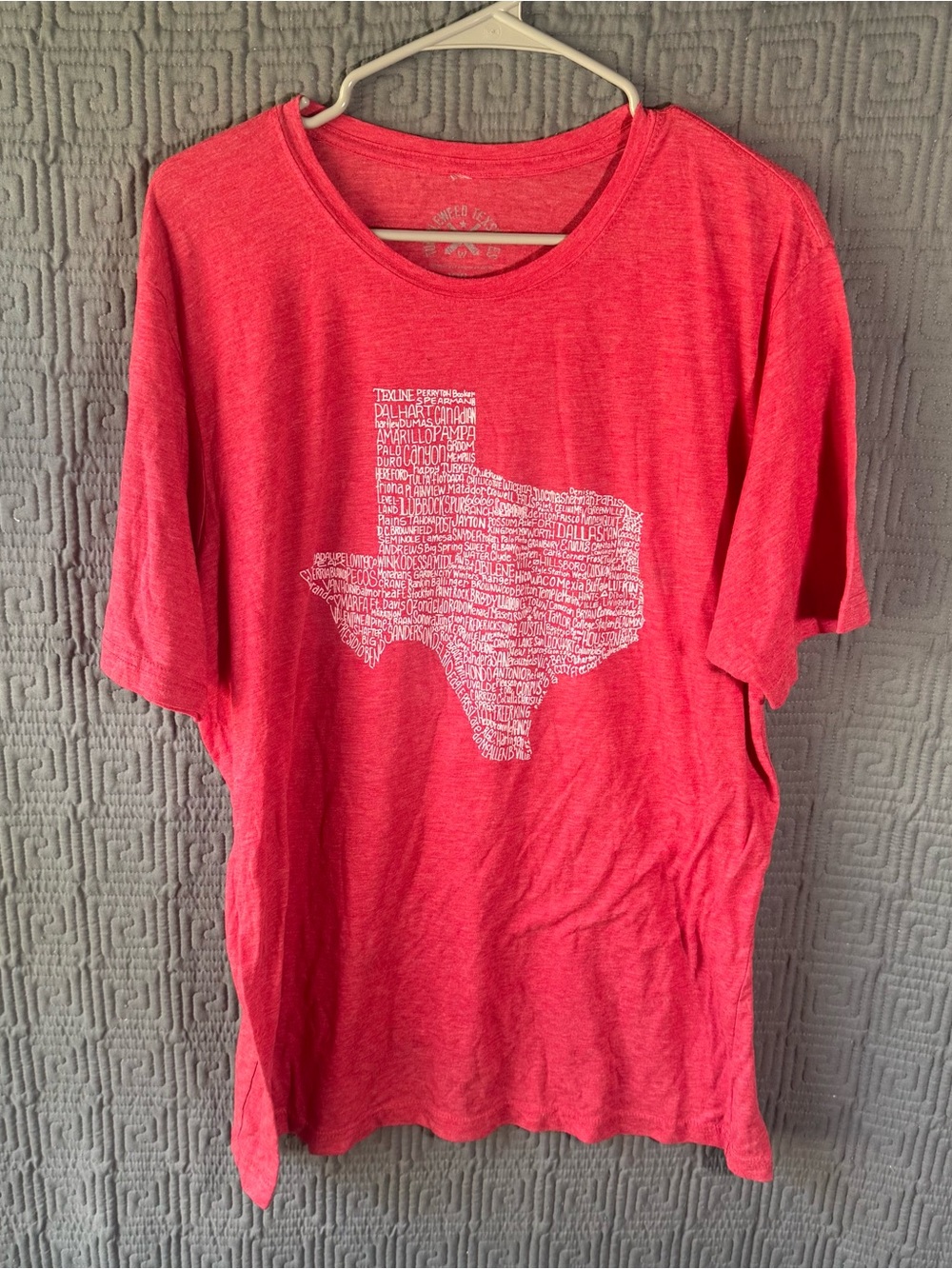 Tumbleweed Texstyles T-Shirt Men’s XXL RedTexas City Names Short Sleeve